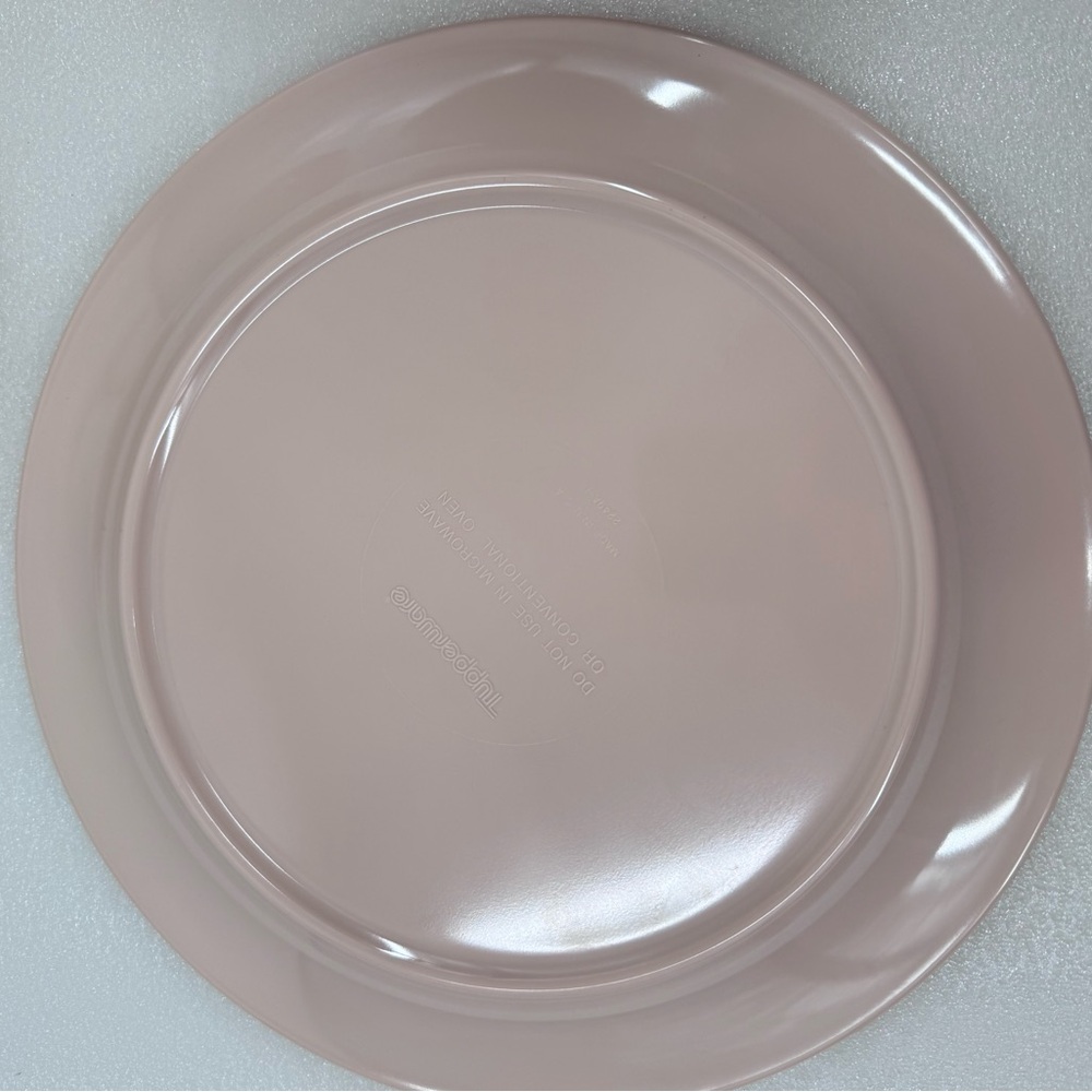 VINTAGE 4 Pcs TUPPERWARE MELAMINE DISH SET  Pink Plate Bowl Coffee Drink Cup - Picture 4 of 14